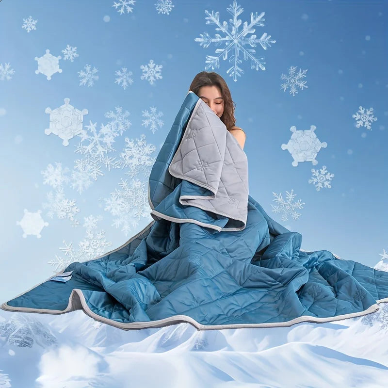 Ultra-Soft Summer Cooling Blanket - Lightweight, Breathable ,Easy Care Cooling Blanket for Hot Sleepers Cooling Pillows