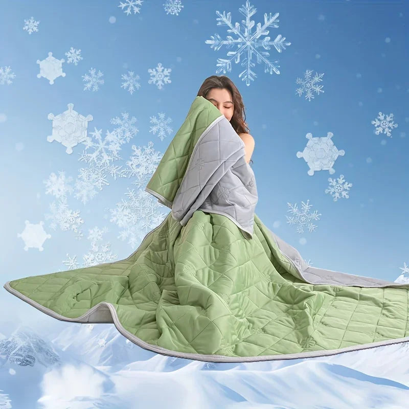 Ultra-Soft Summer Cooling Blanket - Lightweight, Breathable ,Easy Care Cooling Blanket for Hot Sleepers Cooling Pillows